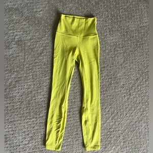 Lululemon Align leggings women’s size 2. Yellow lemon color